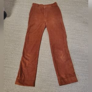 Vintage chocolate brown corduroy pants